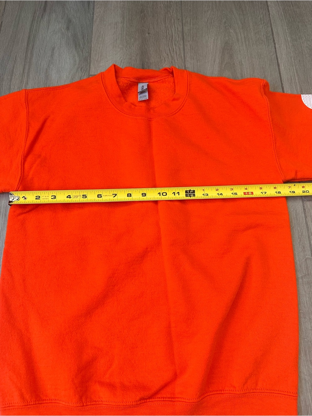 Gildan Bright Orange 'Trader Joe's' Crewneck Sweatshirt - Picture 4 of 5